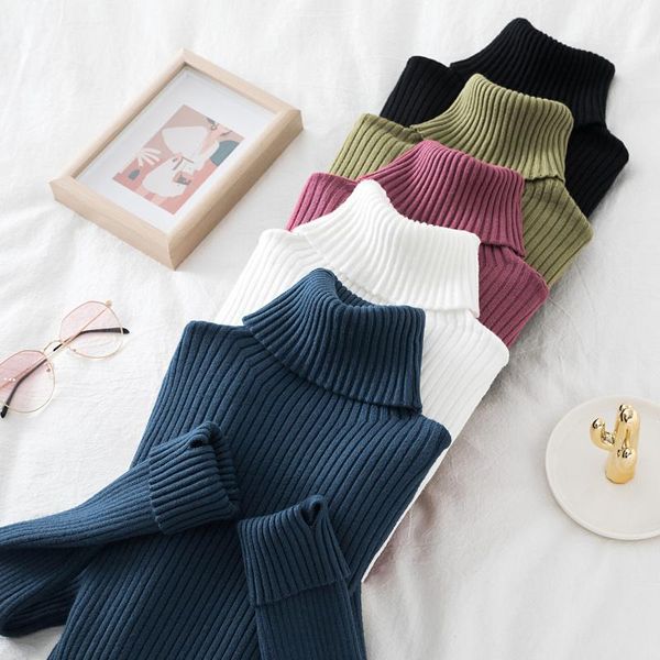 women's sweaters warm thick autumn winter women sweater pullover basic ribbed cotton knitted solid turtleneck with thumb hole, White;black
women's sweaters warm thick autumn winter women sweater pullover basic ribbed cotton knitted solid turtleneck with thumb hole, White;black