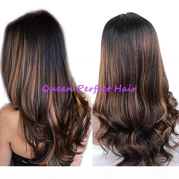150% density 1b 30 ombre vrigin human hair wigs highlight lace front wigs colored full lace wigs body wavy brazilian remy hair for women, Black;brown
150% density 1b 30 ombre vrigin human hair wigs highlight lace front wigs colored full lace wigs body wavy brazilian remy hair for women, Black;brown