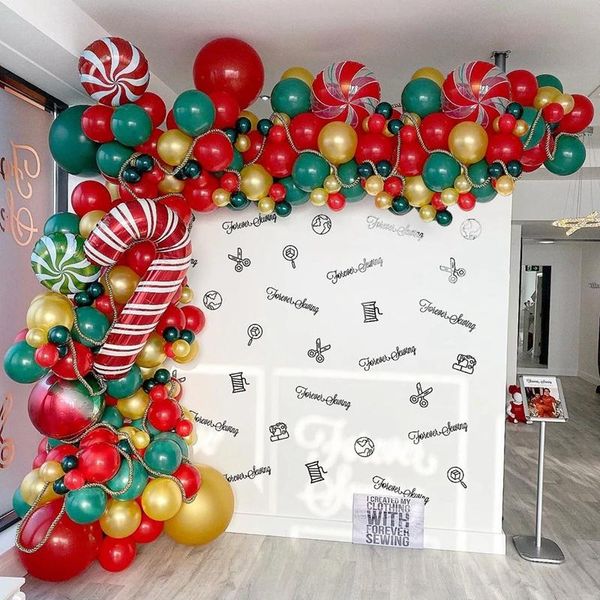 party decoration 172pcs merry christmas balloons garland red green diy balloon chain helium round foil candy globos santa claus canes
party decoration 172pcs merry christmas balloons garland red green diy balloon chain helium round foil candy globos santa claus canes