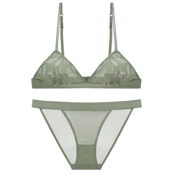 bras sets no steel ring triangle cup thin girl students' underwear bra set, Red;black
bras sets no steel ring triangle cup thin girl students' underwear bra set, Red;black