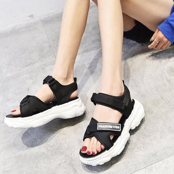 sandals 2021 summer woman's platform hook loop women flats shoes buckle soft bottom open toe beach ladies footwear solid color, Black
sandals 2021 summer woman's platform hook loop women flats shoes buckle soft bottom open toe beach ladies footwear solid color, Black