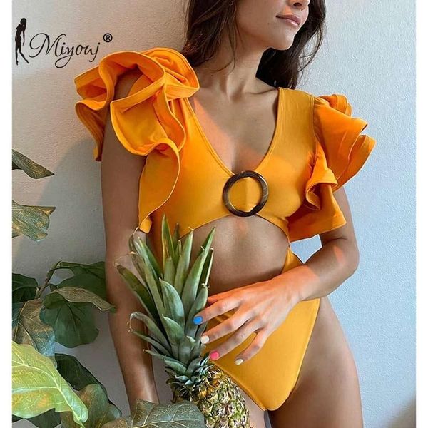 miyouj hollow out swimsuit bodysuit yellow color swimwear women rings beachwear ruffles one piece suits female bath suit
miyouj hollow out swimsuit bodysuit yellow color swimwear women rings beachwear ruffles one piece suits female bath suit