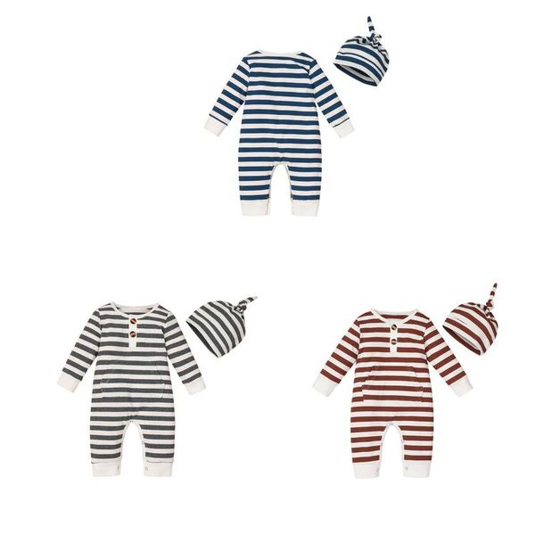 jumpsuits 2021 0-24m born baby boy girl fall romper+hat 2pcs striped print button pocket long sleeve jumpsuit one piece outfit, Blue
jumpsuits 2021 0-24m born baby boy girl fall romper+hat 2pcs striped print button pocket long sleeve jumpsuit one piece outfit, Blue