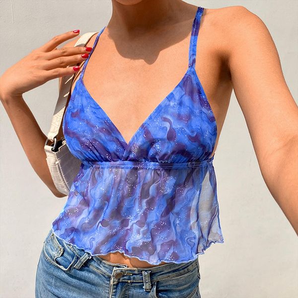 blue wave print mesh womens cami e girl crop backless cross lace up rave beach outfits deep v neck, White
blue wave print mesh womens cami e girl crop backless cross lace up rave beach outfits deep v neck, White