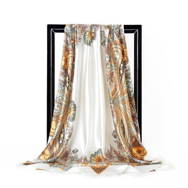 scarves printed scarf for women gift spring summer professional airline stewardess silk feeling head hijab satin, Blue;gray
scarves printed scarf for women gift spring summer professional airline stewardess silk feeling head hijab satin, Blue;gray