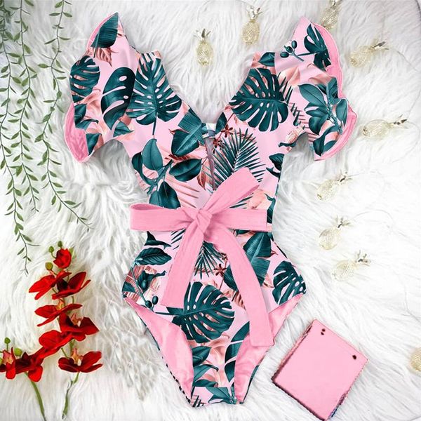 one-piece suits 2021 ruffle print floral one piece strappy slimming swimwear women swimsuit deep-v bathing suit beach wear monkini
one-piece suits 2021 ruffle print floral one piece strappy slimming swimwear women swimsuit deep-v bathing suit beach wear monkini
