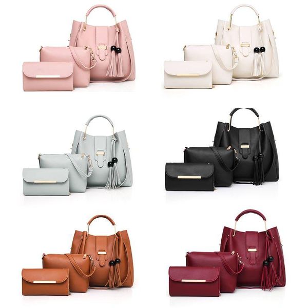 cross body 3pcs/set pu leather tassel handbag crossbody shoulder bag clutch purse set for women ladies travel beach use supplies
cross body 3pcs/set pu leather tassel handbag crossbody shoulder bag clutch purse set for women ladies travel beach use supplies