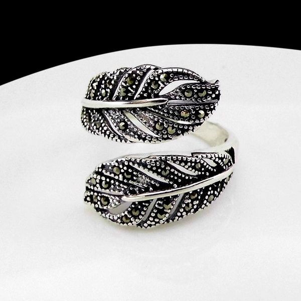 cluster rings feather ring 100% 925 sterling silver fine jewelry classic women fashion bohemian hollow big wedding gift, Golden;silver
cluster rings feather ring 100% 925 sterling silver fine jewelry classic women fashion bohemian hollow big wedding gift, Golden;silver