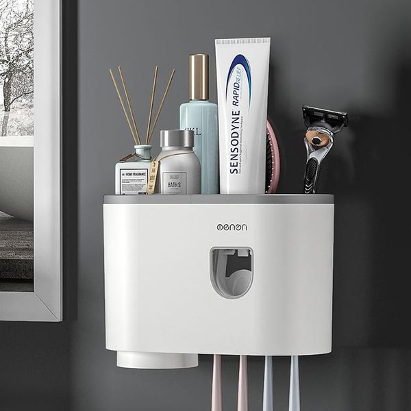 toothpaste dispenser toothpaste squeezer wall mounted toothbrush holder bathroom accessories set bathroom product
toothpaste dispenser toothpaste squeezer wall mounted toothbrush holder bathroom accessories set bathroom product