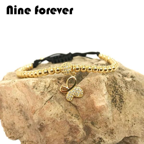 charm bracelets nine forever women bracelet jewelry 6mm white cz ball butterfly pendant for pulseira feminina, Golden;silver
charm bracelets nine forever women bracelet jewelry 6mm white cz ball butterfly pendant for pulseira feminina, Golden;silver