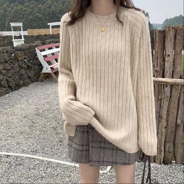autumn pullover sweater women 2021 lazy oaf korean style knitted casual ribbed soft sweater drop shipping, White;black
autumn pullover sweater women 2021 lazy oaf korean style knitted casual ribbed soft sweater drop shipping, White;black