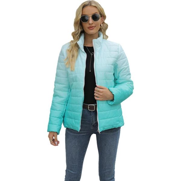 women's jackets autumn and winter cotton padded jacket coat printed long sleeve pocket zipper overcoat, Black;brown
women's jackets autumn and winter cotton padded jacket coat printed long sleeve pocket zipper overcoat, Black;brown