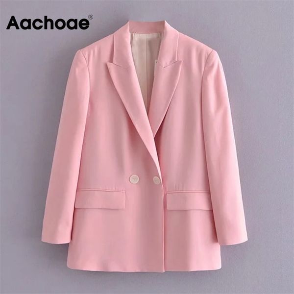 aachoae double breasted pink blazer women office long sleeve elegant coat with pockets ladies notched collar jackets blazers 210930, White;black
aachoae double breasted pink blazer women office long sleeve elegant coat with pockets ladies notched collar jackets blazers 210930, White;black