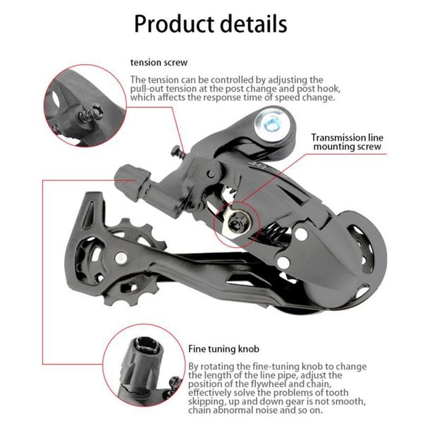 bike derailleurs 2021 rear shifter of mountain 7/8/9/10/11 speed road vehicle transmission rear-dial changer for bicycle
bike derailleurs 2021 rear shifter of mountain 7/8/9/10/11 speed road vehicle transmission rear-dial changer for bicycle