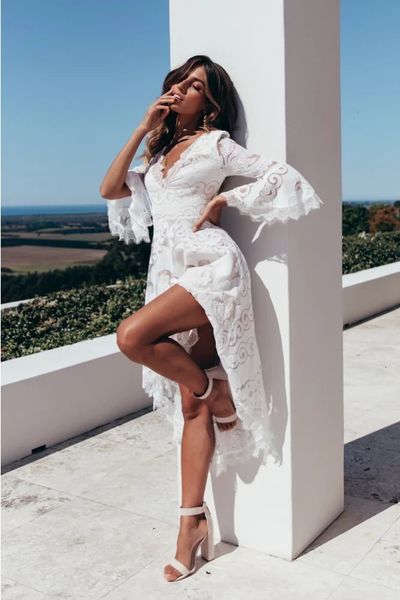 2021 new autumn fashion v-neck lace flare sleeve es women vacation beach party translucent pure white plus iczl, Black;gray
2021 new autumn fashion v-neck lace flare sleeve es women vacation beach party translucent pure white plus iczl, Black;gray