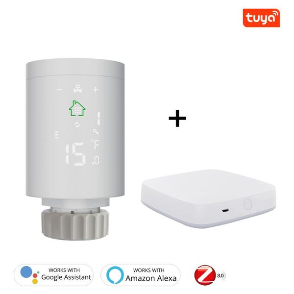 smart home control hy368 trv tuya zigbee 3.0 radiator thermostat voice life digital lcd display temperature controller
smart home control hy368 trv tuya zigbee 3.0 radiator thermostat voice life digital lcd display temperature controller