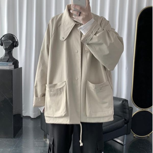 men's jackets 2021 spring and autumn youth tooling jacket fashion casual single-breasted multi-pocket black / khaki m-2xl, Black;brown
men's jackets 2021 spring and autumn youth tooling jacket fashion casual single-breasted multi-pocket black / khaki m-2xl, Black;brown