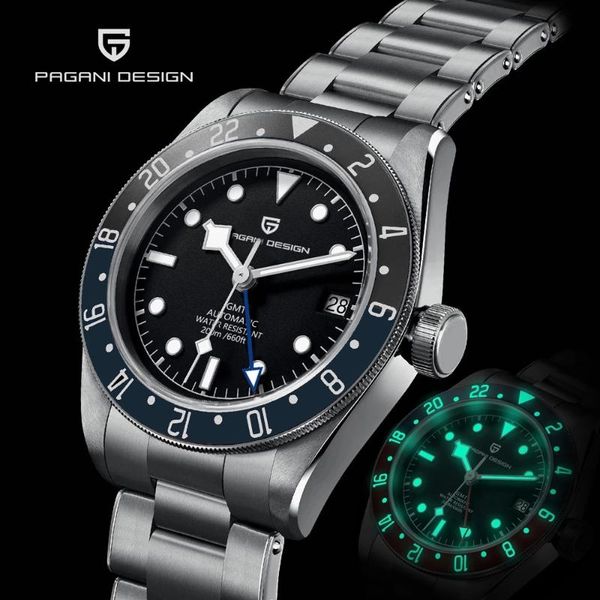 wristwatches pagani design 2021 gmt 200m waterproof watches ceramic bezel business mens automatic mechanical full steel man clock, Slivery;brown
wristwatches pagani design 2021 gmt 200m waterproof watches ceramic bezel business mens automatic mechanical full steel man clock, Slivery;brown