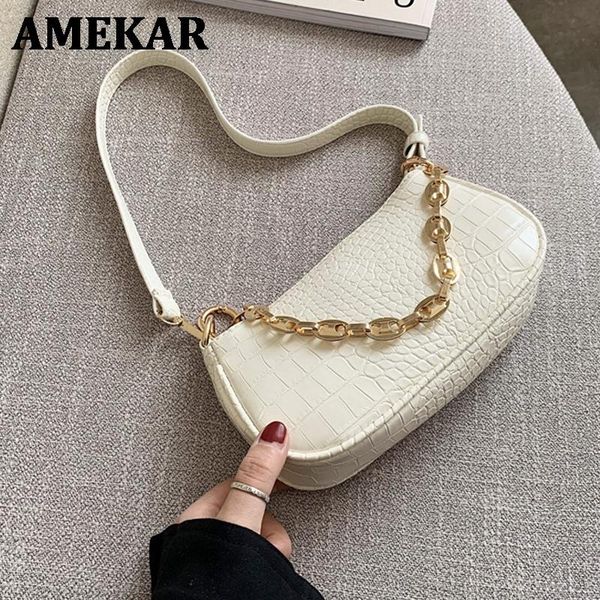 cosmetic bags & cases fashion crocodile pattern baguette mini pu leather shoulder for women chain designer luxury handbag female travel tote
cosmetic bags & cases fashion crocodile pattern baguette mini pu leather shoulder for women chain designer luxury handbag female travel tote