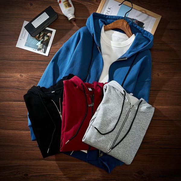 men's hoodies & sweatshirts spring jacket male trend korean student tide hong kong style loose and autumn hooded cardigan, Black
men's hoodies & sweatshirts spring jacket male trend korean student tide hong kong style loose and autumn hooded cardigan, Black