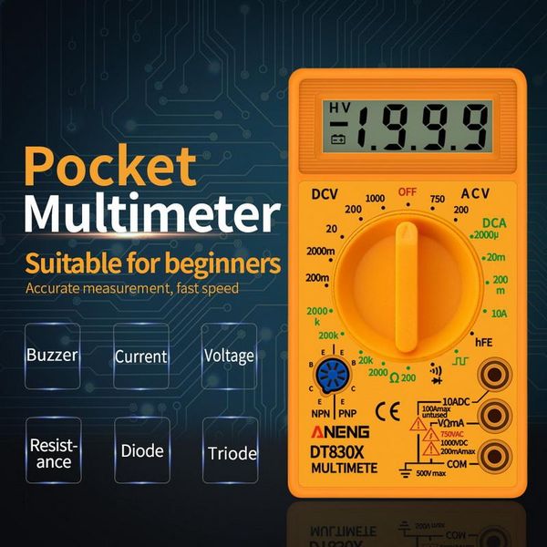 multimeters dt830b digital multimeter auto ranging current resistance meter tester ac/dc 750/1000v lcd handheld voltmeter ammeter ohm
multimeters dt830b digital multimeter auto ranging current resistance meter tester ac/dc 750/1000v lcd handheld voltmeter ammeter ohm