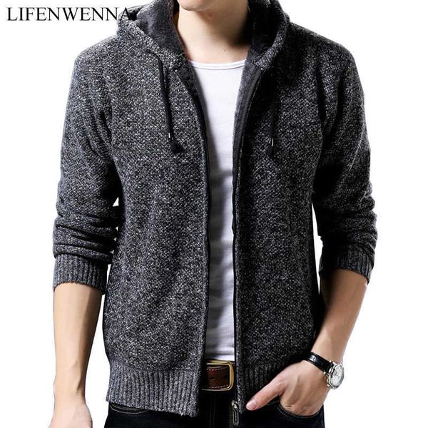 fashion thick warm sweater men casual mens solid color autumn cardigan mens coats casual zipper hooded knitwear for men 210528, White;black
fashion thick warm sweater men casual mens solid color autumn cardigan mens coats casual zipper hooded knitwear for men 210528, White;black