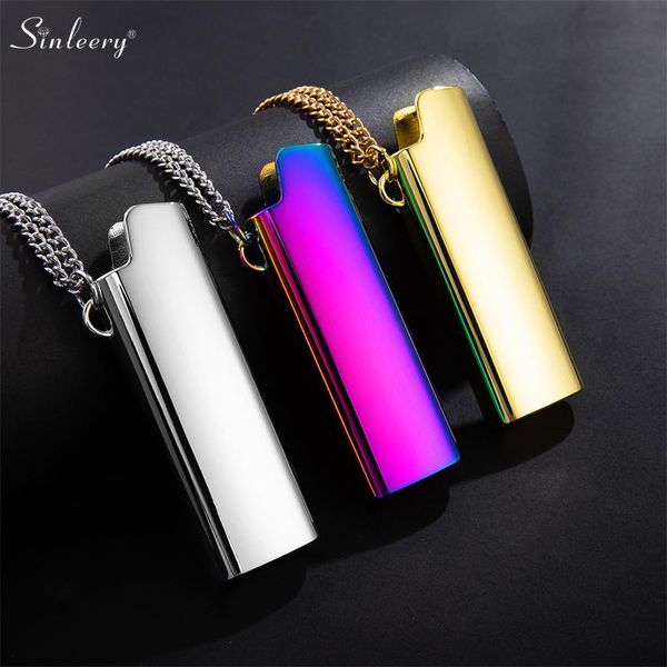 chains sinleery unusual rainbow lighter shell pendant necklace men stainless steel chain gold silver color boyfriend xl302 sh
chains sinleery unusual rainbow lighter shell pendant necklace men stainless steel chain gold silver color boyfriend xl302 sh