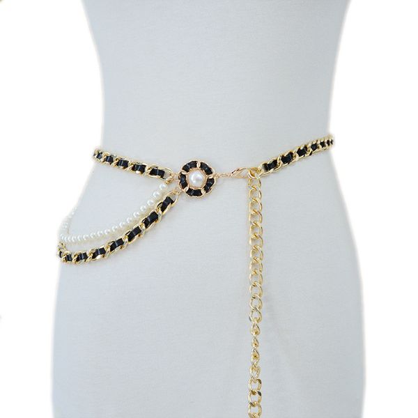 european american waist chain belts women pu leather decorative belt tassel pearl skirt waistband, Black;brown
european american waist chain belts women pu leather decorative belt tassel pearl skirt waistband, Black;brown