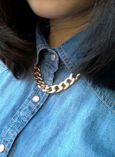 chokers fashion choker necklace collar gold color thick chain for women hip hop big statement party jewelry gifts, Golden;silver
chokers fashion choker necklace collar gold color thick chain for women hip hop big statement party jewelry gifts, Golden;silver
