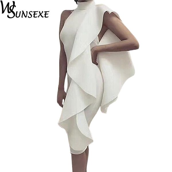 casual dresses ruffles sleeveless bodycon dress women spring elegant stand collar patchwork slim midi long party club vestido 2021, Black;gray
casual dresses ruffles sleeveless bodycon dress women spring elegant stand collar patchwork slim midi long party club vestido 2021, Black;gray