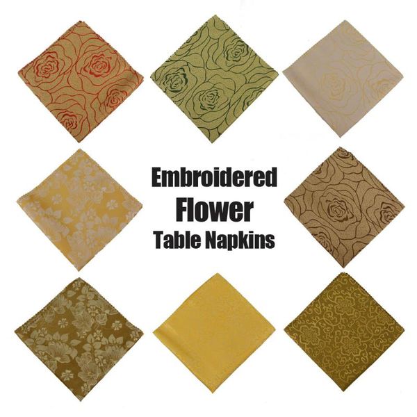 table napkin 100pcs/lot grade red/green/beige embroidered flower polyester home serviettes wedding party decoration towel
table napkin 100pcs/lot grade red/green/beige embroidered flower polyester home serviettes wedding party decoration towel