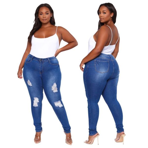 women's jeans european and american plus size clothing 5xl fashion all-match hole slim fat mm mother feet pants, Blue
women's jeans european and american plus size clothing 5xl fashion all-match hole slim fat mm mother feet pants, Blue