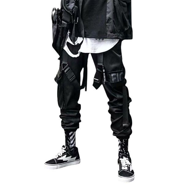 men's pants multi pockets cargo harem hip hop casual male track joggers trousers fashion harajuku men, Black
men's pants multi pockets cargo harem hip hop casual male track joggers trousers fashion harajuku men, Black