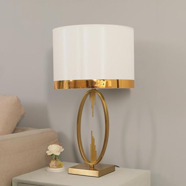 light luxury post-modern american fabric craft creative simple warm metal table lamp for bedroom bedside lamp living room decor
light luxury post-modern american fabric craft creative simple warm metal table lamp for bedroom bedside lamp living room decor