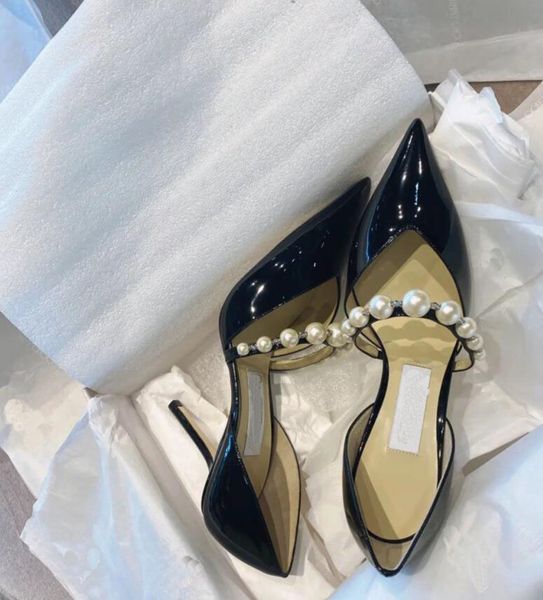 elegant design bing baily wedding shoes dress high heels women crystal pearl strap women's pumps point toe lady walking shoes patent le, Black
elegant design bing baily wedding shoes dress high heels women crystal pearl strap women's pumps point toe lady walking shoes patent le, Black