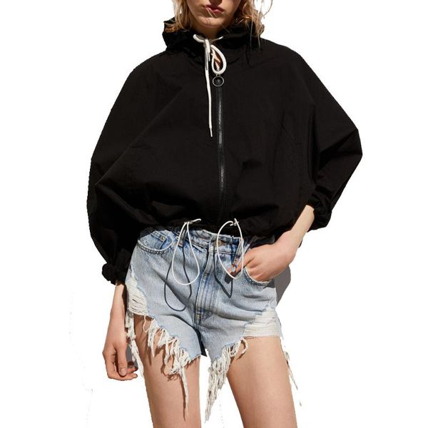 women's jackets 2021 style back print zipper hoodies oversized jacket waterproof female coat outerwear, Black;brown
women's jackets 2021 style back print zipper hoodies oversized jacket waterproof female coat outerwear, Black;brown