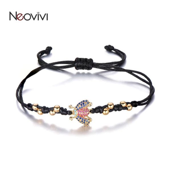 charm bracelets neovivi micro pave colorful zircon insect bracelet women craft red black rope string weave jewelry men diy gifts, Golden;silver
charm bracelets neovivi micro pave colorful zircon insect bracelet women craft red black rope string weave jewelry men diy gifts, Golden;silver