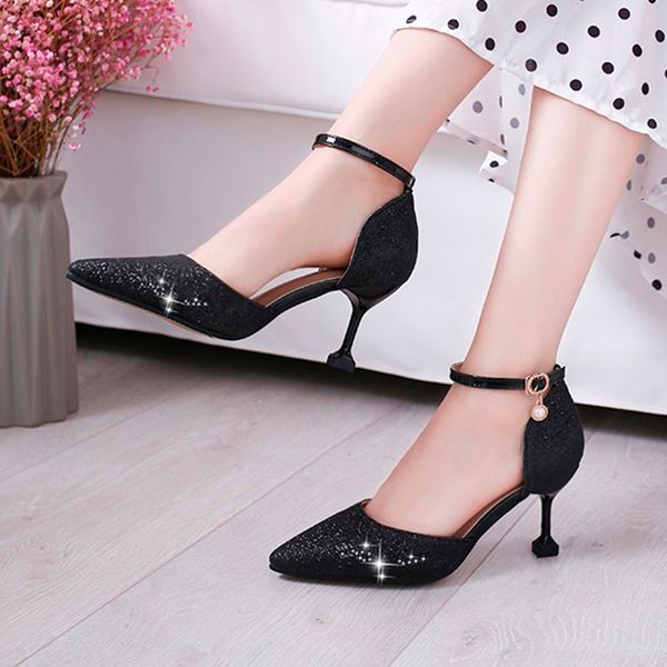 plus size 43 women wedding shoes gold heels ankle strap pumps high heels silver bridal shoes woman bling dress shoes 7729dress, Black
plus size 43 women wedding shoes gold heels ankle strap pumps high heels silver bridal shoes woman bling dress shoes 7729dress, Black