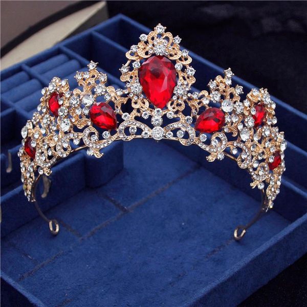 hair clips & barrettes baroque red crystal wedding crown headbands princess tiaras bridal diadem jewelry prom pageant headdress head ornamen, Golden;silver
hair clips & barrettes baroque red crystal wedding crown headbands princess tiaras bridal diadem jewelry prom pageant headdress head ornamen, Golden;silver