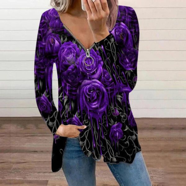 women's blouses & shirts amy women print zipper v-neck tank long sleeve casual loose t-shirt blusa de frio feminina inverno grossa aut, White
women's blouses & shirts amy women print zipper v-neck tank long sleeve casual loose t-shirt blusa de frio feminina inverno grossa aut, White