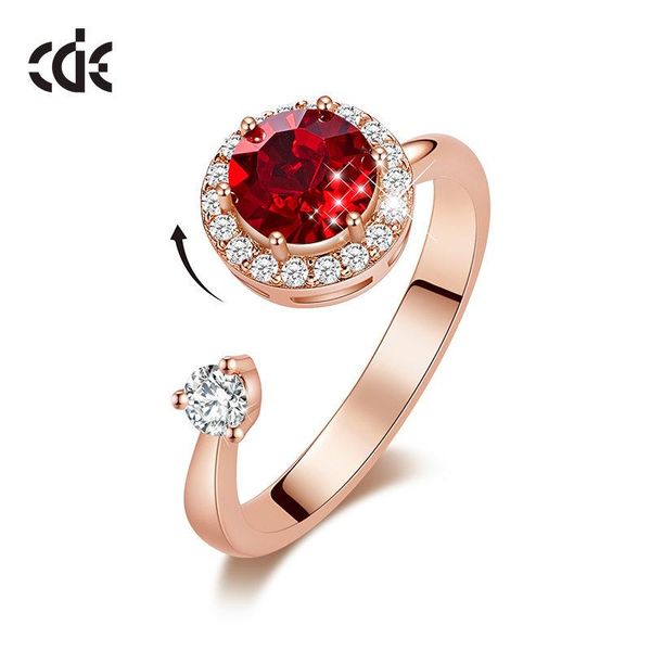 cluster rings cde fashion luxury rotate red crystals from adjustable ring jewelry women original romantic gifts, Golden;silver
cluster rings cde fashion luxury rotate red crystals from adjustable ring jewelry women original romantic gifts, Golden;silver