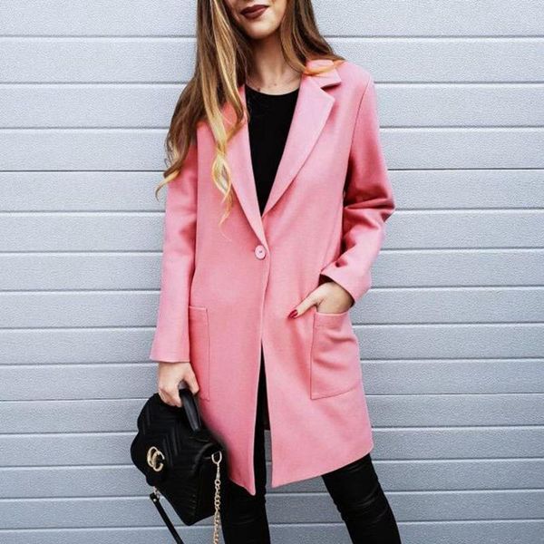 women's jackets autumn women jacket button slim long sleeve open stitch loose coats pink red outerwear windbreaker casual streetwear, Black;brown
women's jackets autumn women jacket button slim long sleeve open stitch loose coats pink red outerwear windbreaker casual streetwear, Black;brown