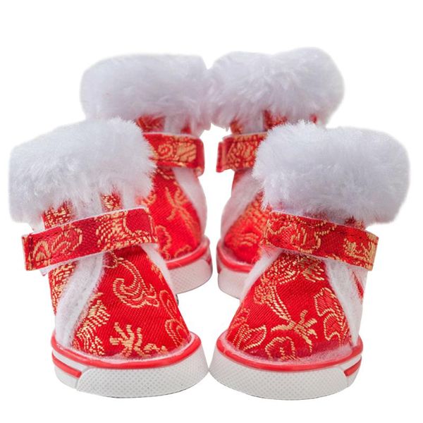 dog apparel original 4 pcs/set shoes pet boots winter supplies warm teddy non-slip adjustable fastening straps product
dog apparel original 4 pcs/set shoes pet boots winter supplies warm teddy non-slip adjustable fastening straps product
