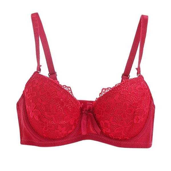 bras plus size women push up bra lace cotton intimate brassiere thin cup full red 6 color, Red;black
bras plus size women push up bra lace cotton intimate brassiere thin cup full red 6 color, Red;black
