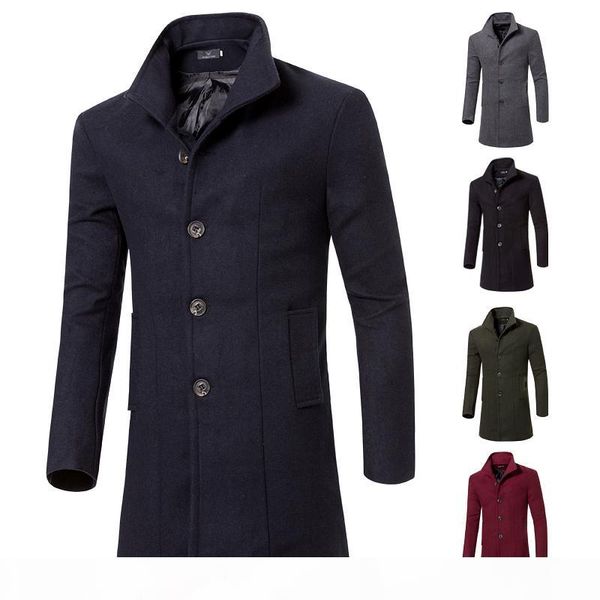 wholesale- fashion 2020 winter long trench coat men ood quality 5 colors single breasted slim fit mens overcoats, Tan;black
wholesale- fashion 2020 winter long trench coat men ood quality 5 colors single breasted slim fit mens overcoats, Tan;black