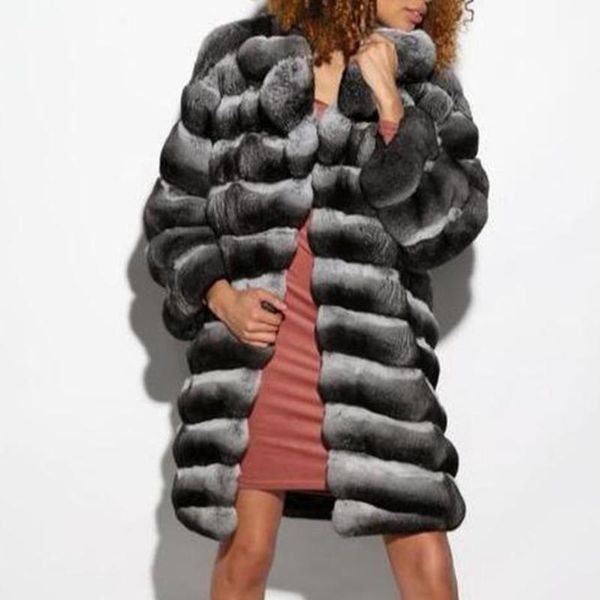 women's fur & faux women jacket plus size coat warm fashion overcoat chinchilla colored outwear fast, Black
women's fur & faux women jacket plus size coat warm fashion overcoat chinchilla colored outwear fast, Black
