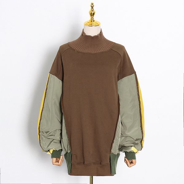 korean hit color sweatshirt for women turtleneck long sleeve patchwork casual sweatshirts female fashion new autumn, Black
korean hit color sweatshirt for women turtleneck long sleeve patchwork casual sweatshirts female fashion new autumn, Black