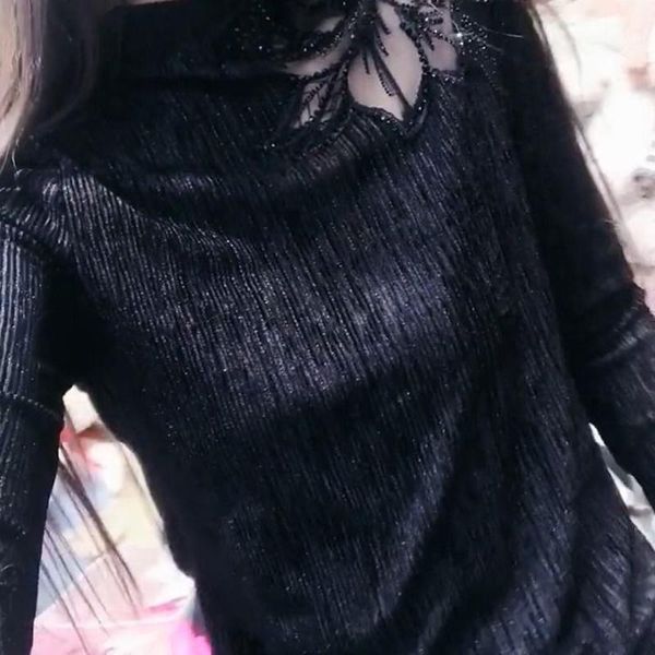 women's blouses & shirts women spring autumn style lace lady casual long sleeve embroidery turtleneck blusas, White
women's blouses & shirts women spring autumn style lace lady casual long sleeve embroidery turtleneck blusas, White