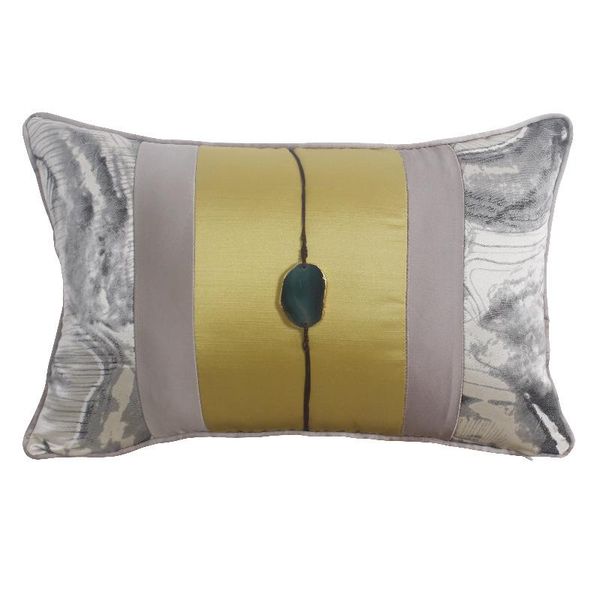 cushion/decorative pillow natural gem cushion cover gold grey patchwork waist home decor living room sofa 30x50cm
cushion/decorative pillow natural gem cushion cover gold grey patchwork waist home decor living room sofa 30x50cm