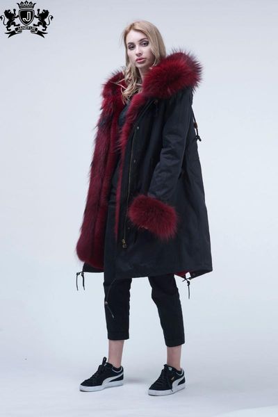 women's wool & blends fashionable long style overcomes raccoon dog large collar and detachable, Black
women's wool & blends fashionable long style overcomes raccoon dog large collar and detachable, Black